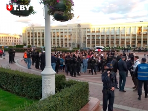 В Минске рядом с акцией протеста задержаны двое россиян