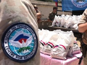 Россия доставила гуманитарную помощь в сирийский поселок на границе с Ливаном