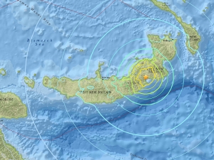 У берегов Папуа - Новой Гвинеи произошло землетрясение магнитудой 7,2