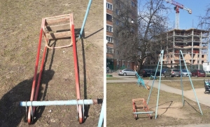 В Минске школьница с загипсованной ногой села на качели, а те рухнули: сломана вторая нога