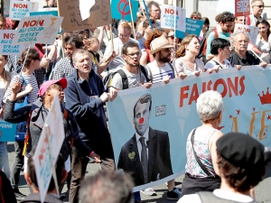 Парижская демонстрация против политики Макрона собрала 40 тысяч человек