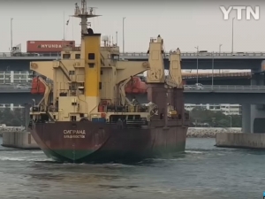 Российское судно с пьяным капитаном проделало пятиметровую дыру в автомобильном мосту в Южной Корее
