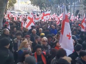 В Грузии продолжаются митинги за внеочередные выборы: в Тбилиси протестующие взяли в осаду парламент