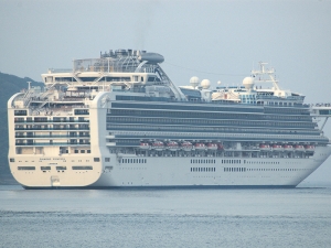 У берегов Иокогамы в карантин по коронавирусу поместили круизное судно, на его борту двое россиян