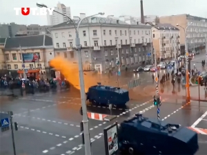 В Минске начались столкновения протестующих с милицией. Несколько десятков человек задержаны